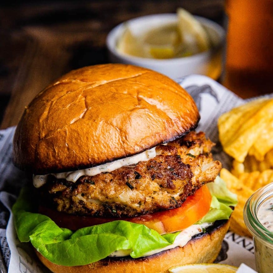 Crabcake Sandwich.
