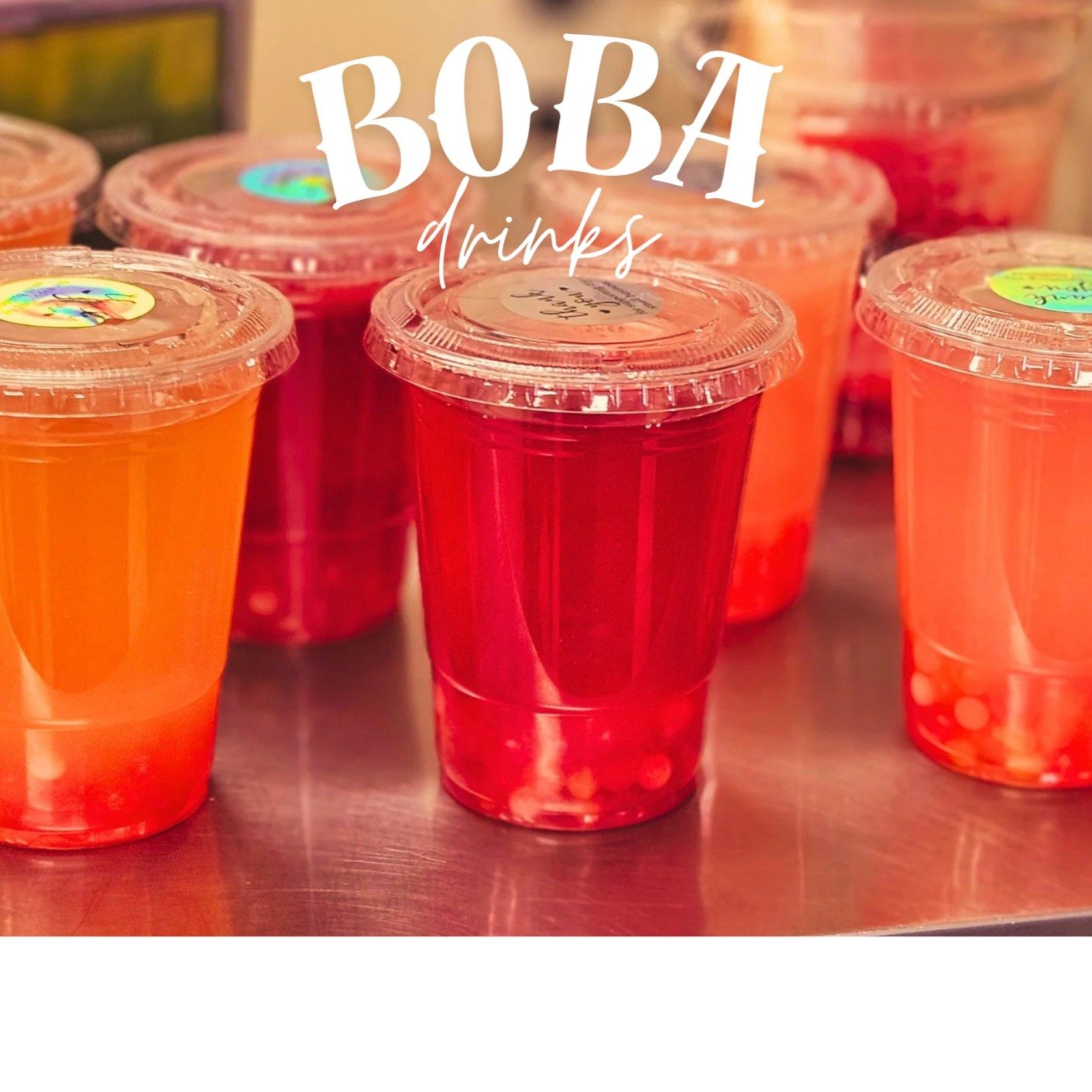 Boba Drinks.