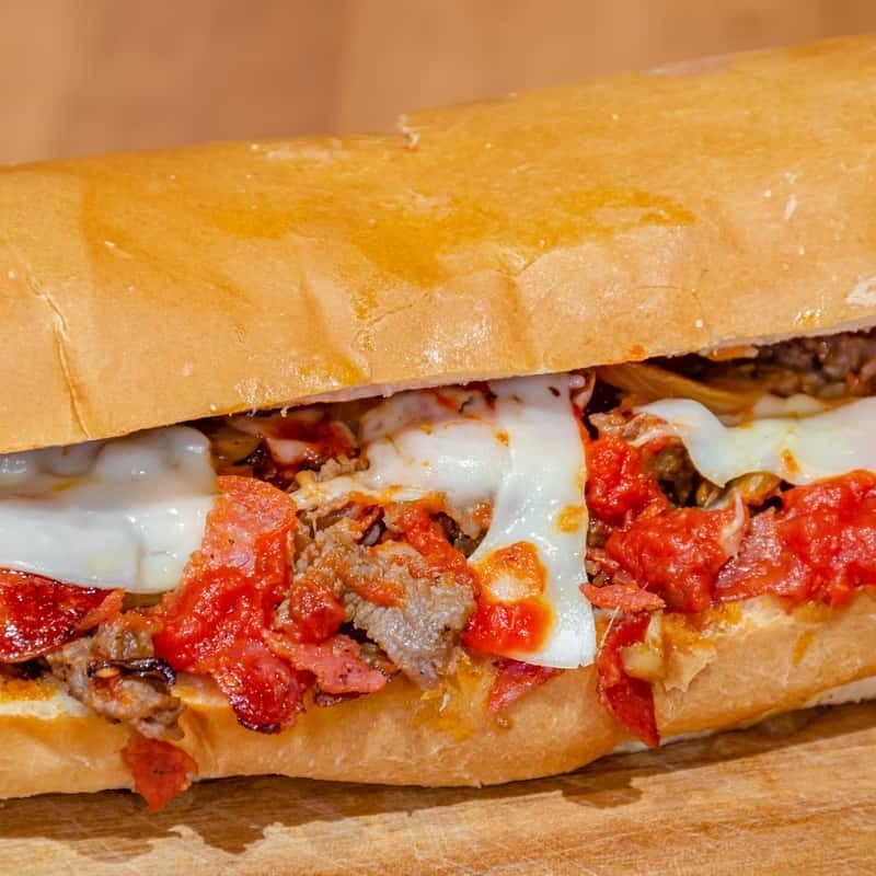 Italian Cheesesteak Sub.