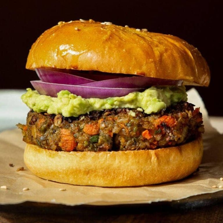 Veggie Burger Sandwich.