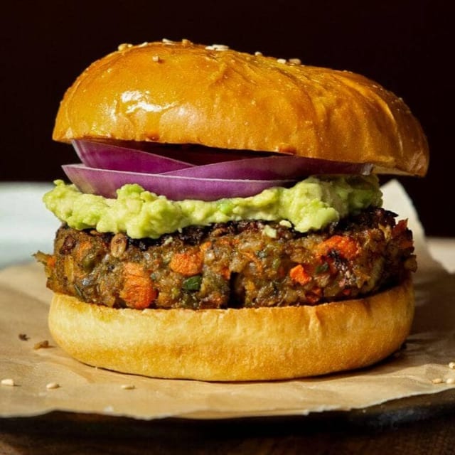 Veggie Burger Sandwich.
