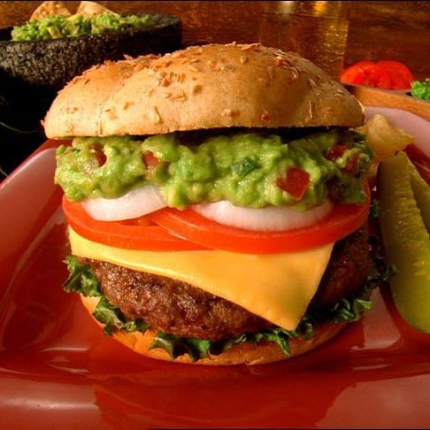 Guacamole Veggie Burger Sandwich.