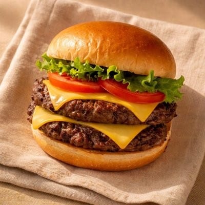 Double Cheeseburger Sandwich.