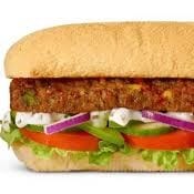 Veggie Burger Sub.
