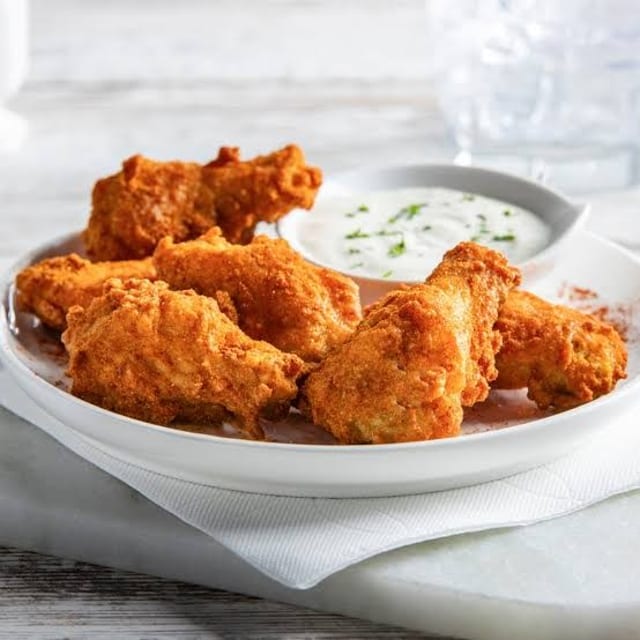 Boneless Wings or Wing Zings with Bone.