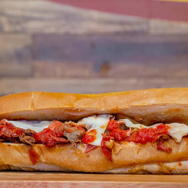 Italian Chicken Cheesesteak Sub.