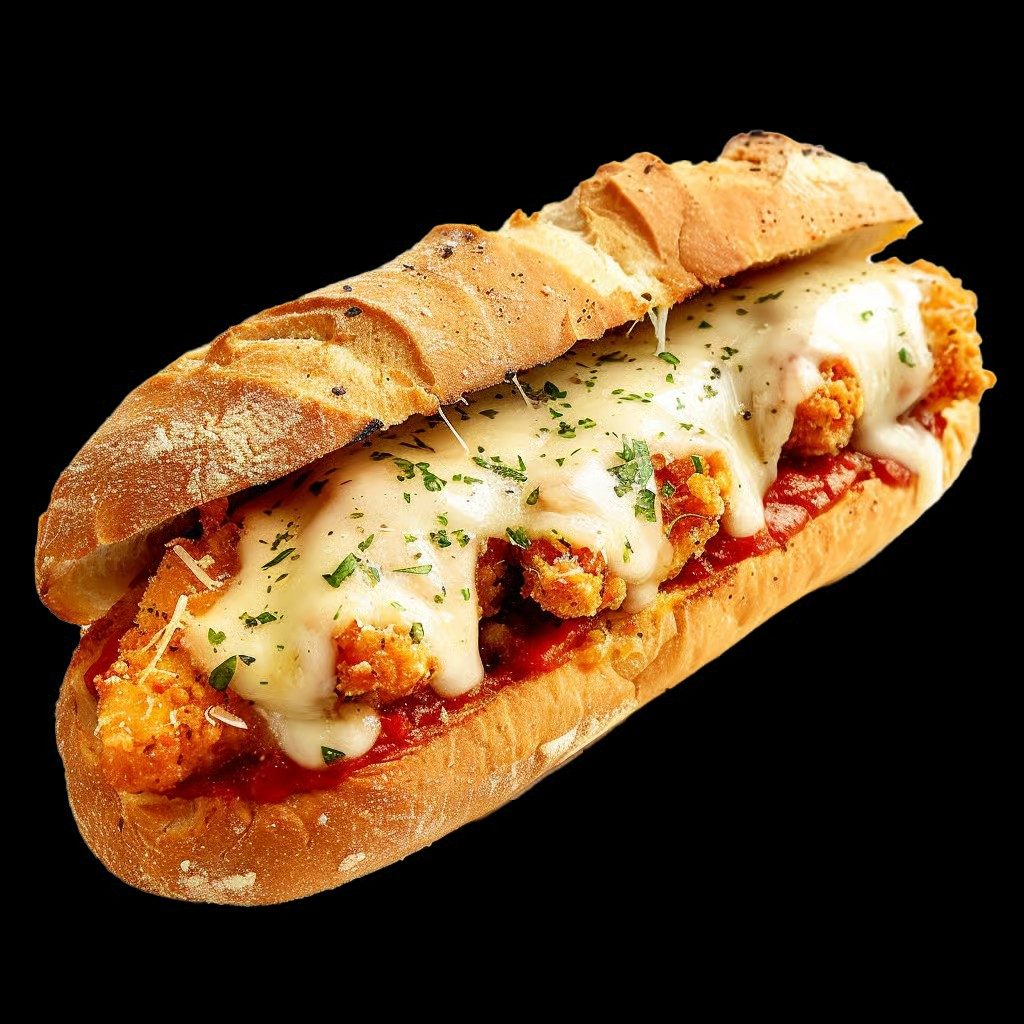 Shrimp Parmesan Sub.