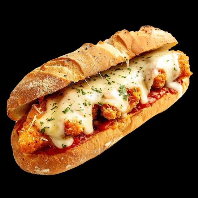 Shrimp Parmesan Sub.