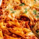 Baked Ziti Pasta.