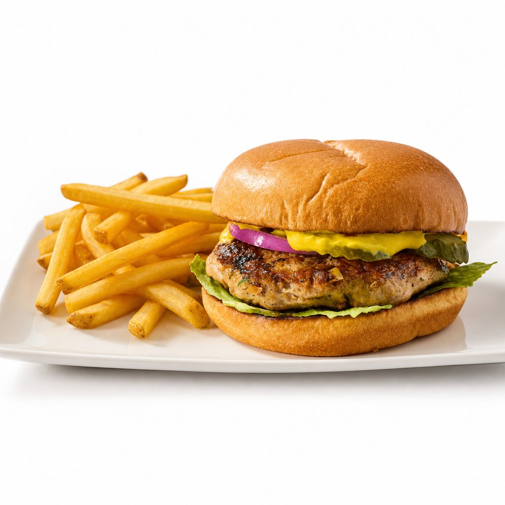 Turkey Burger Sandwich.