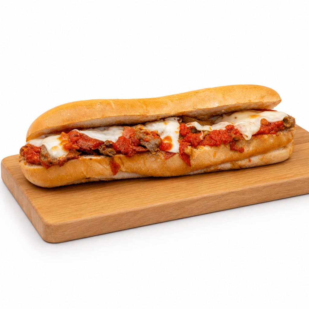 Italian Chicken Cheesesteak Sub.