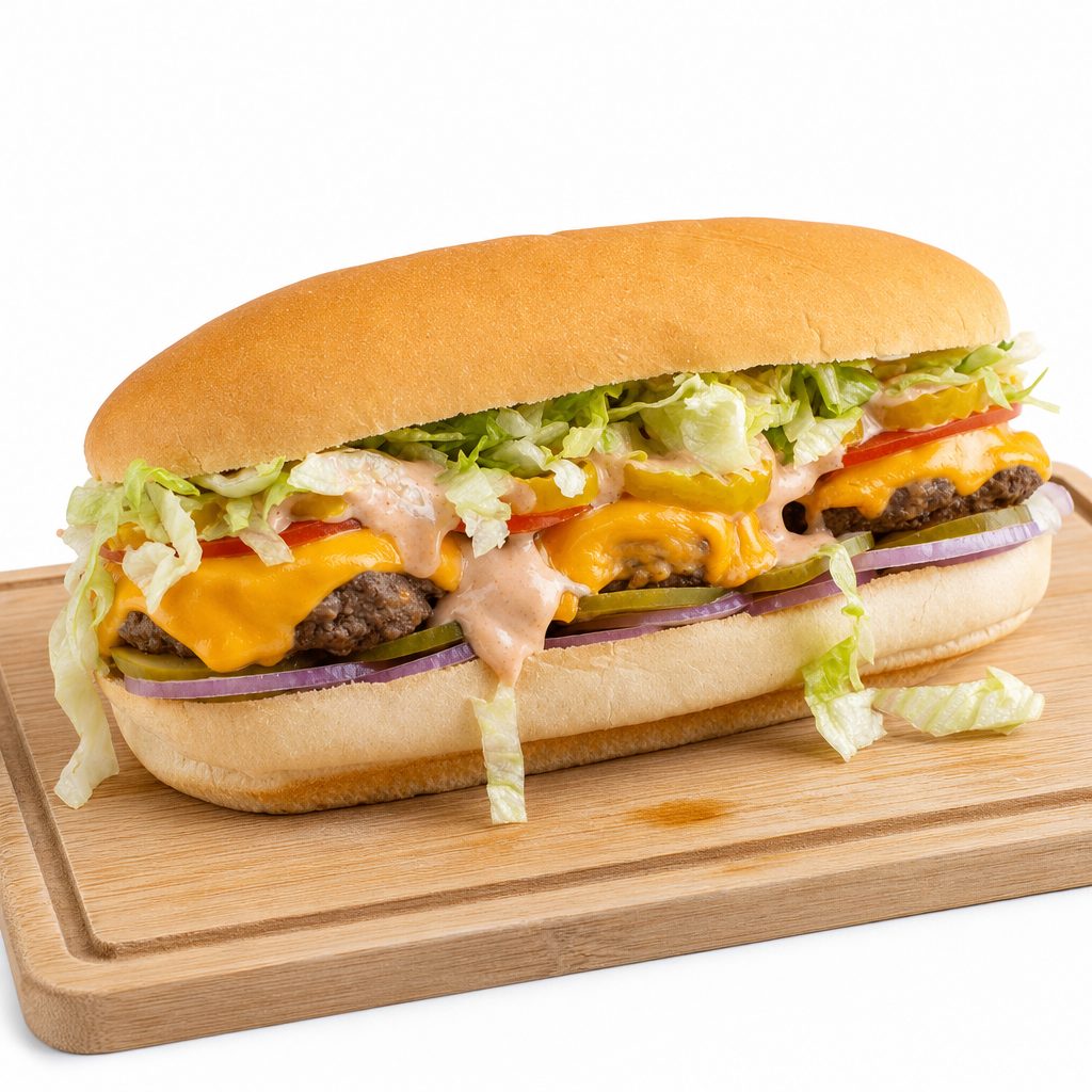 Bacon Cheeseburger Sub.