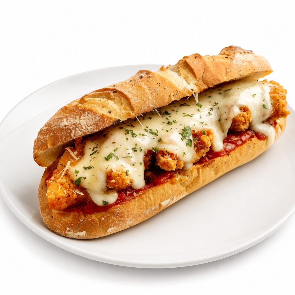 Veal Parmesan Sub.