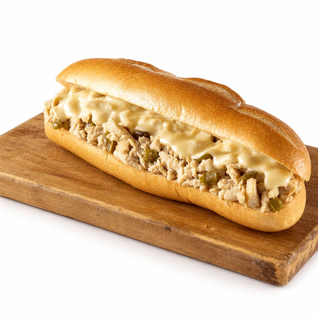 Chicken Cheesesteak Sub.