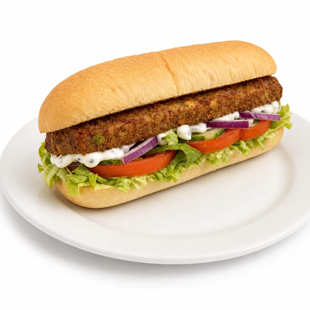 Veggie Burger Sub.