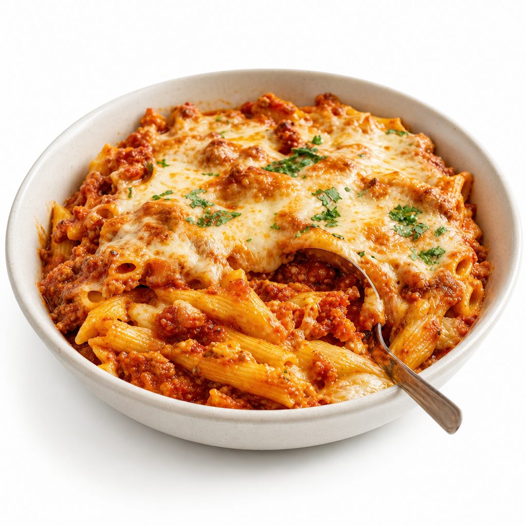 Baked Ziti Pasta.