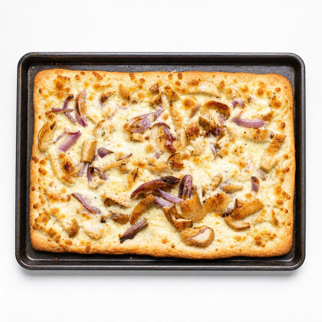 Italian Chicken White Pizza.
