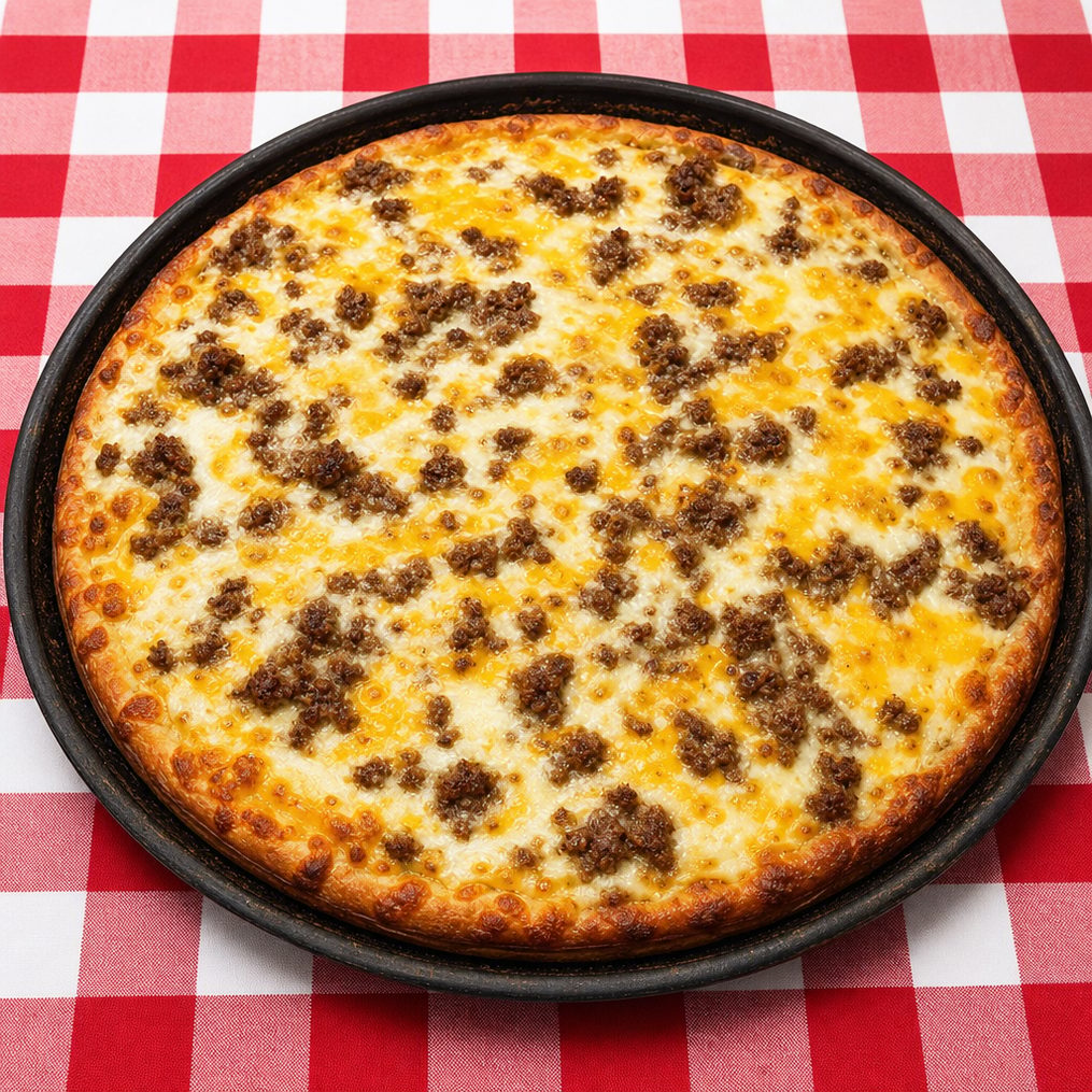 Cheeseburger Pizza.
