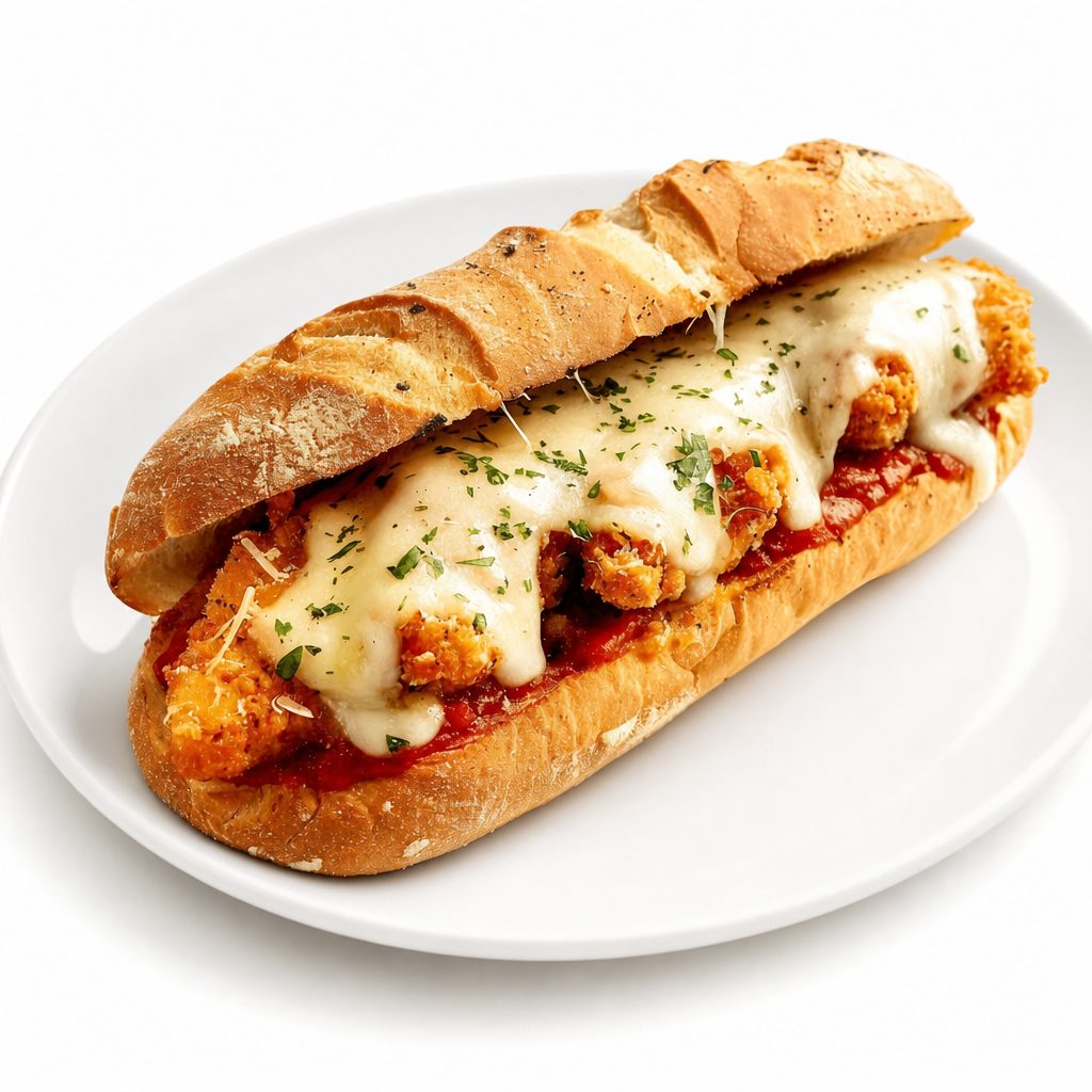 Shrimp Parmesan Sub.