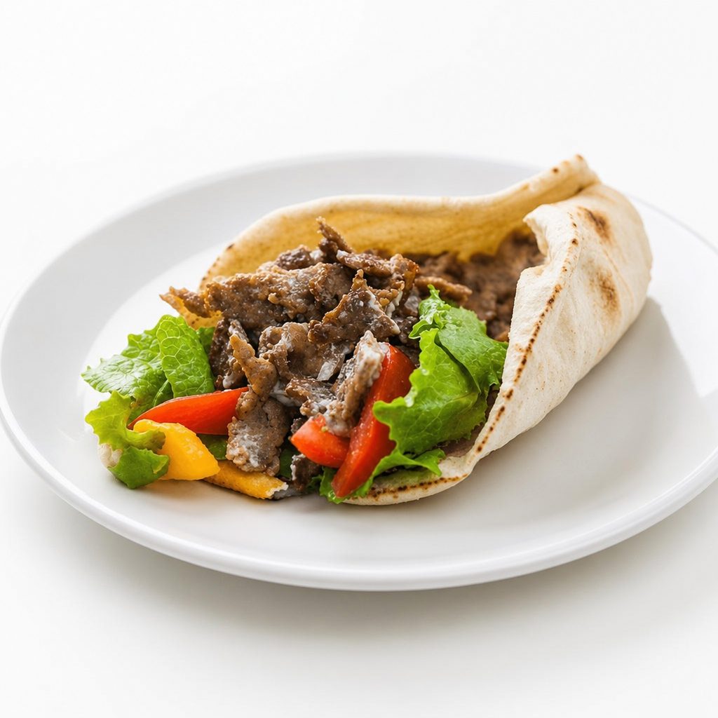 Lamb Gyro on Pita.
