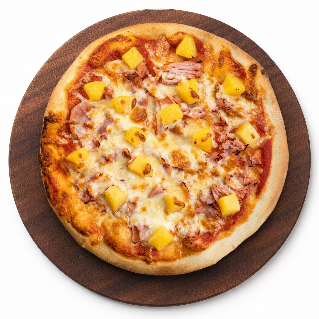 Heavenly Hawaiian Pizza.