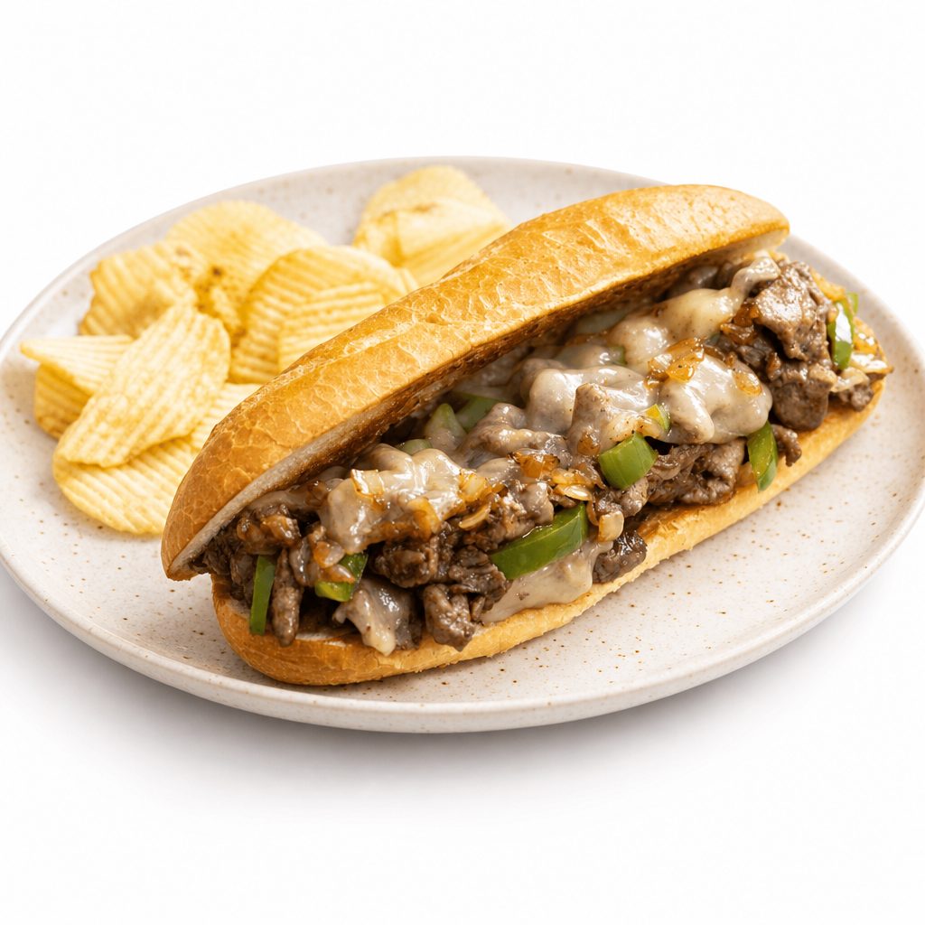 Egg & Cheesesteak Sub.