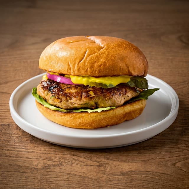 Turkey Burger Sandwich.