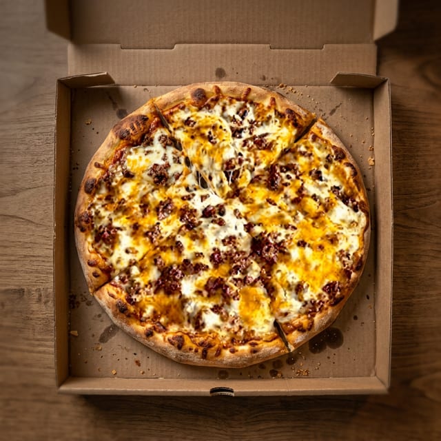 Cheeseburger Pizza.