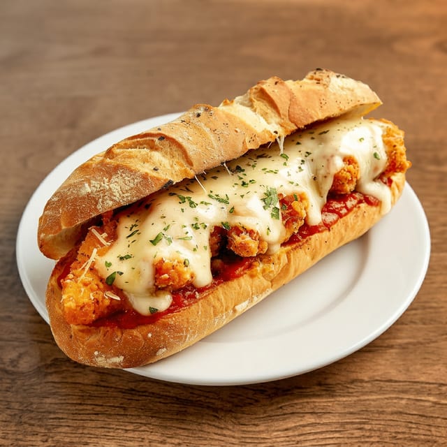Shrimp Parmesan Sub.