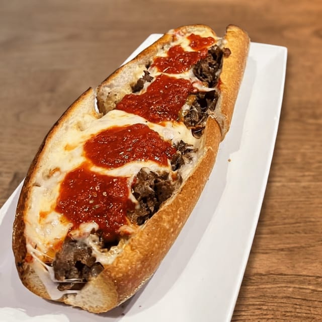 Pizza Steak Sub.